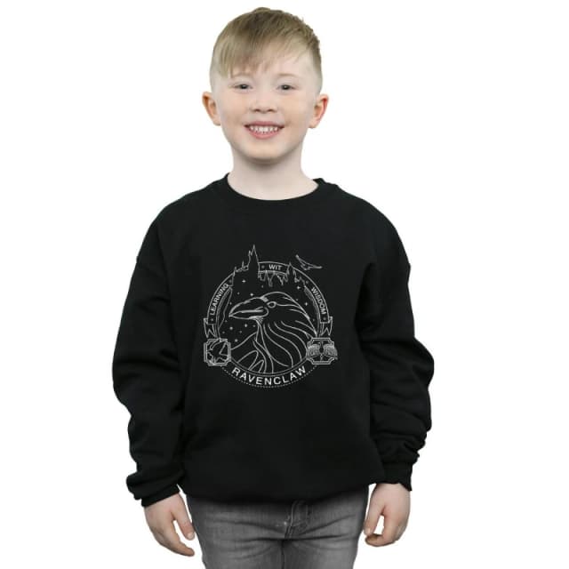 Harry Potter Ravenclaw Seal Sweatshirt Black male