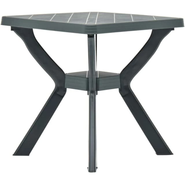 VIDAXL Bistro Table Green 70x70x72cm Plastic Vidaxl 8719883859835
