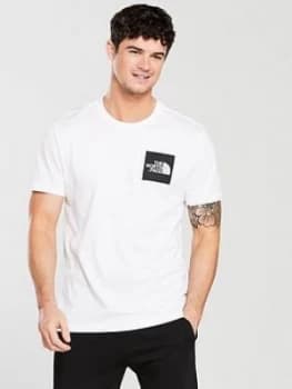 The North Face Short Sleeve Fine T Shirt White Black Size L Men