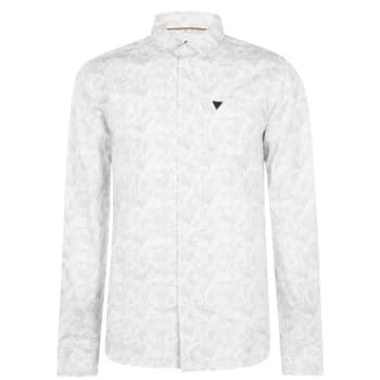 Soviet Floral Shirt Mens - White
