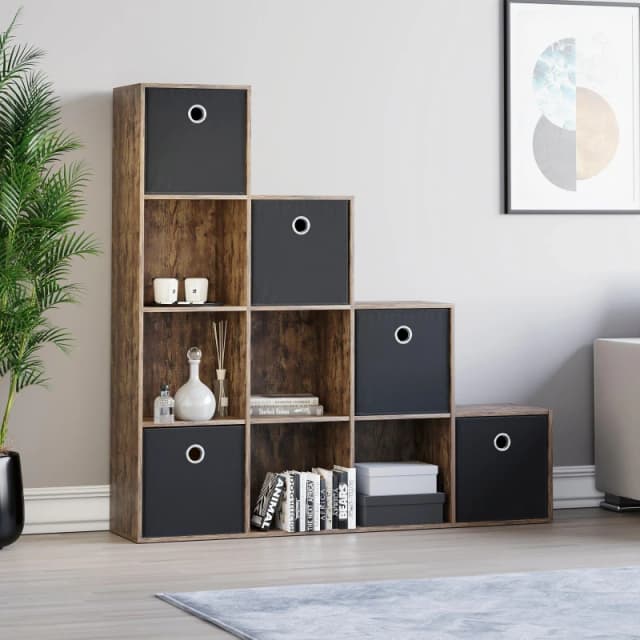 Lassic 10 Cube Storage Unit DB + Set of 5 Storage Cubes Black unisex 10 Unit