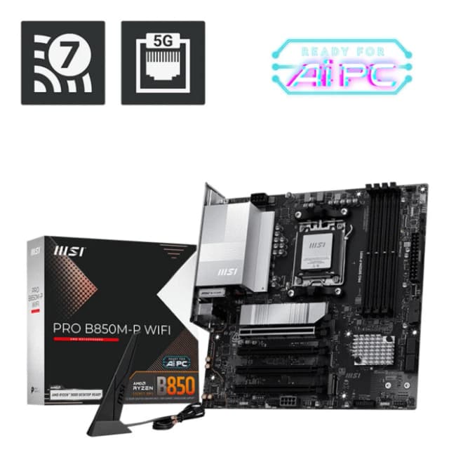 MSI PRO B850M-P WIFI AM5 Motherboard 4711377350181