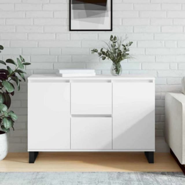 VIDAXL Sideboard White 101.5x35x70cm Engineered Wood Vidaxl 8720845907914