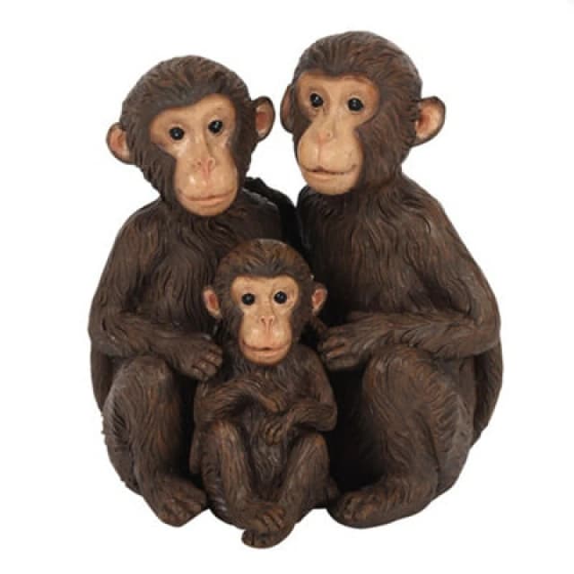 Something Different Something Different Just The Tree Of Us Monkey Family Ornament in Brown Brown One Size Unisex 5059699853355