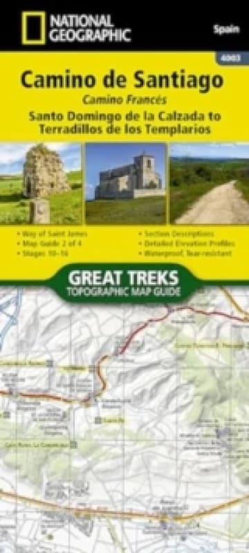 Camino de Santiago - Camino Frances Map 2 of 4 : Santo Domingo de la Calzada to Terradillos de los Templarios Other cartographic