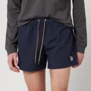 Paul Smith Mens Zebra Swim Shorts - Navy - L