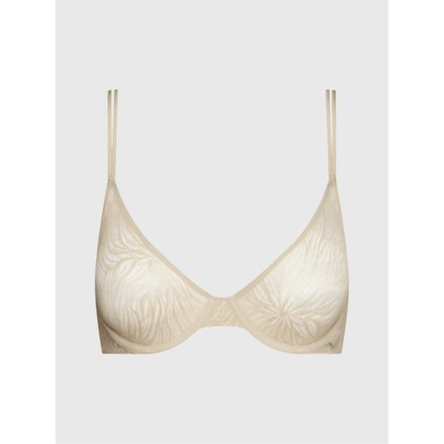 Calvin Klein Marquisette Lightly Lined Demi Bra - Cream Cream 32B