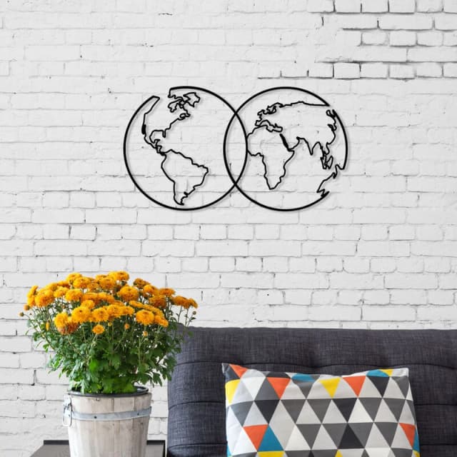 DECORTIE Decortie - metal wall art NO:44 united - Black - Black M.DK.T.13332.35