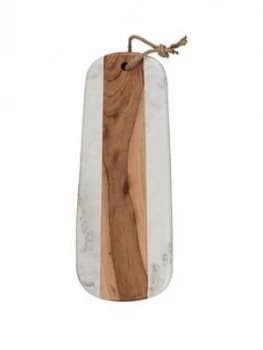 Creative Tops Naturals Marble And Acacia Long Serving Board