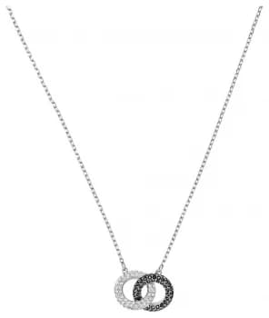 Swarovski Stone Pendant Necklace Rhodium Plated Multi- Jewellery