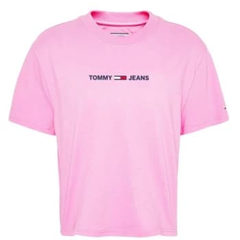 Tommy Jeans Modern Logo T Shirt - Pink DAISY