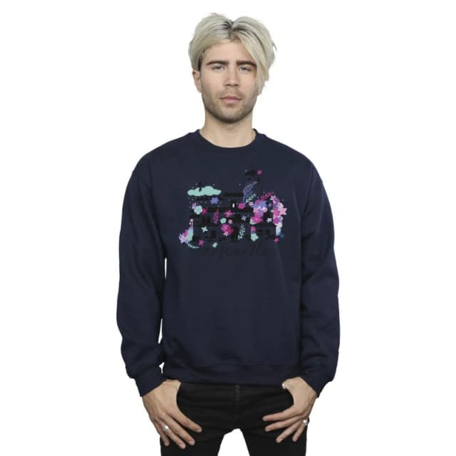 Disney Men Encanto Casita Sweatshirt in Navy Size: Small Navy S Male 5063153611719