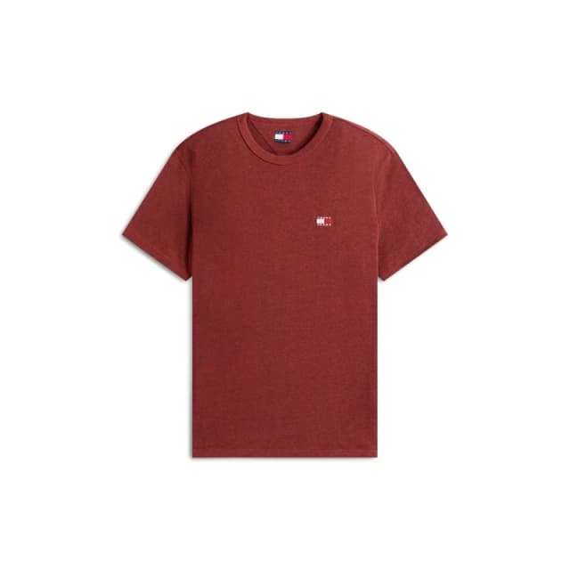 Tommy Jeans Classic Tommy Small Badge T Shirt Terracotta Hthr male S