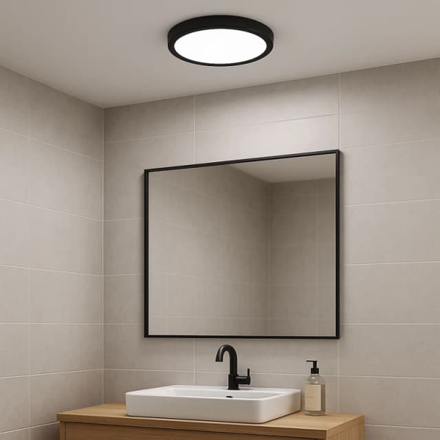 EGLO Eglo Fueva 6-Z Smart Control RGB IP44 Plastic Ceiling Light, 27.8cm Black One Size Unisex 9008606330492