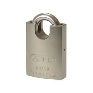 ABUS Mechanical 90RK/50 TITALIUM Padlock Closed Shackle Carded