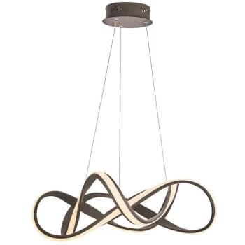 Endon Directory Lighting - Endon Synergy - LED Ceiling Pendant Textured Coffee & White Silicone