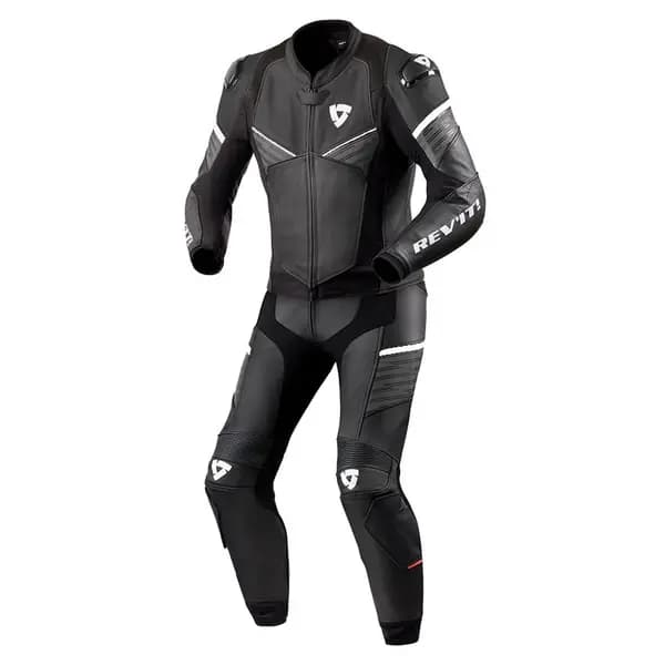 REV'IT! Combi Beta Two Piece Suit Black White Size 54