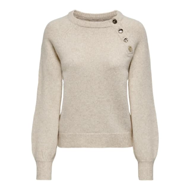 Only Brushed Knit Jumper Ecru Women XS;M