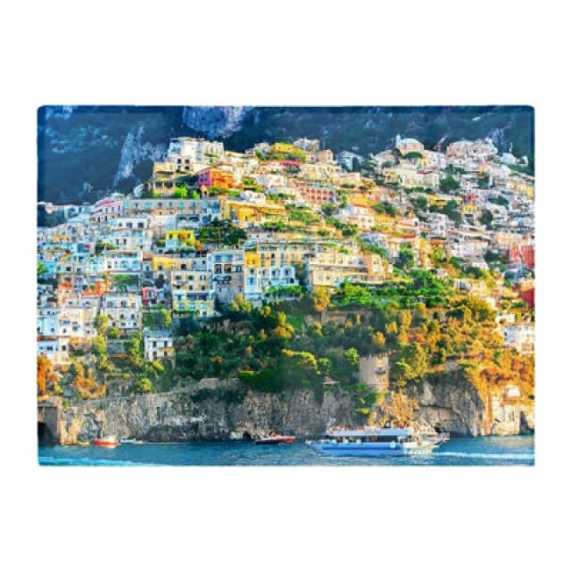 Warren Reed Designer Positano Amalfi Coast Glass Chopping Board