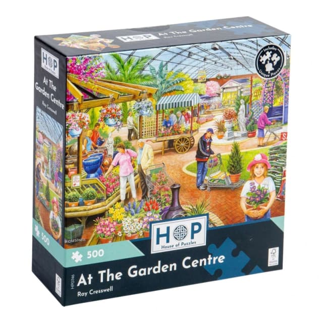 The House Of Puzzles At The Garden Centre 500 Piece Jigsaw Puzzle Multicolor Unisex 500 Piece