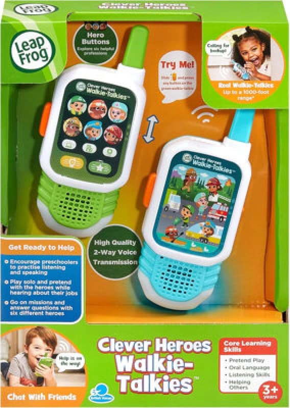 Kids Walkie Talkies Two Way Radios Interactive Educational Lights Leapfrog Heroe