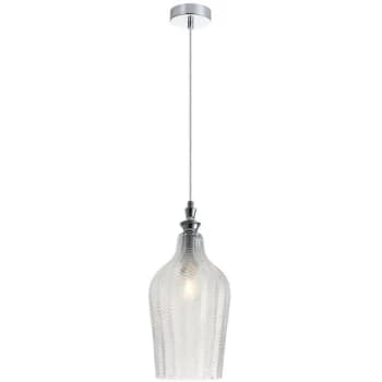 Maytoni Modern - Festa Modern Festa Chrome Dome Pendant Ceiling Light Glass Shade