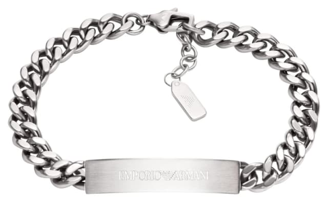 Emporio Armani EGS3304040 EA-Logo Stainless Steel Chunky Jewellery