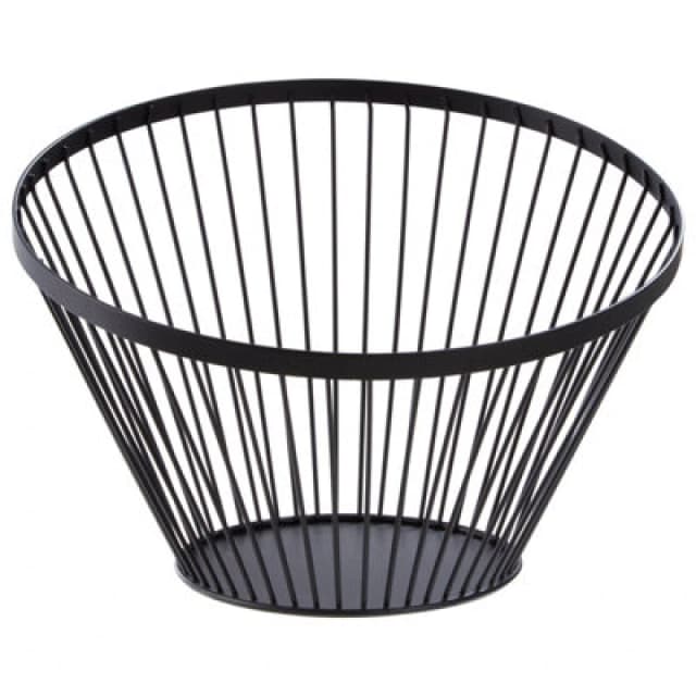 Premier Housewares Emery Oblique Basket With Matte Black Frame Black
