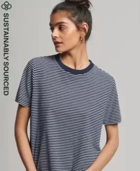 Superdry Organic Cotton Vintage Logo Stripe T-Shirt