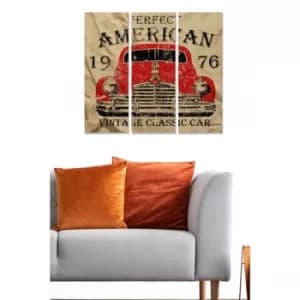 MDF5881602 Multicolor Decorative MDF Painting (3 Pieces)