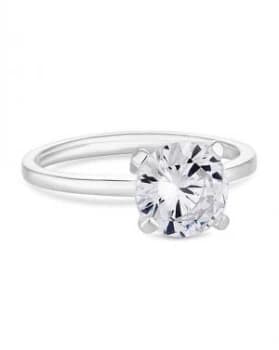 Simply Silver Solitaire Ring