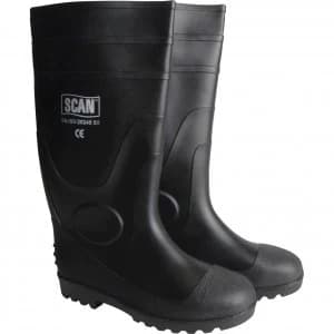 Scan Safety Wellington Boots Dark Green Size 10