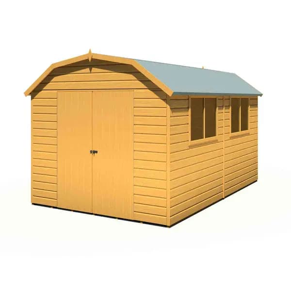 Shire Barn 12ft x 8ft Shed Workshop BARN1208DSL-1AA