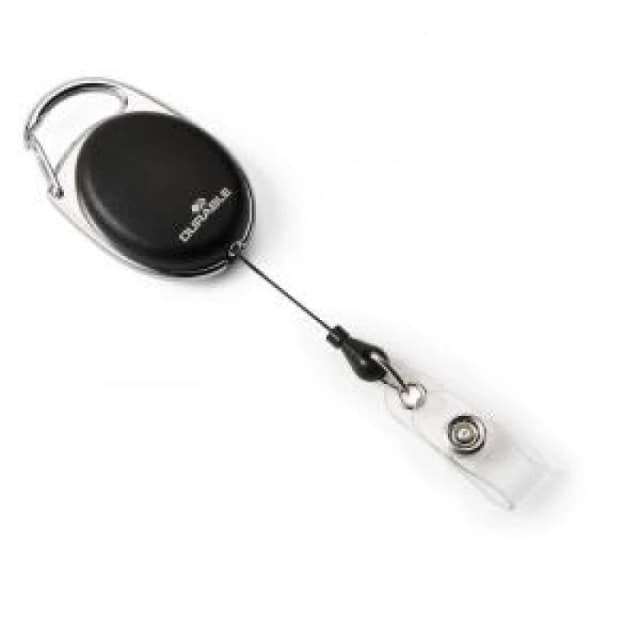 Durable STYLE Secure Retractable Clip Badge Reel for ID Badges & DRBE895801