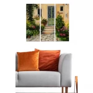 MDF5030697 Multicolor Decorative MDF Painting (3 Pieces)