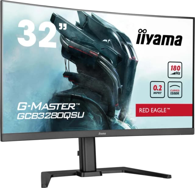 iiyama iiyama G-MASTER Red Eagle 32" QHD 180Hz Curved Gaming Monitor (GCB3280QSU-B2) GCB3280QSU-B2