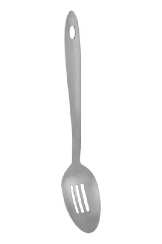 Premier Housewares Hera Brushed Finish Slotted Spoon Silver