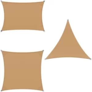 DETEX Sun Shade Sail Awning Canopy Garden Patio Sunscreen NEW Sand, Dreieck 4x4x4m (de)