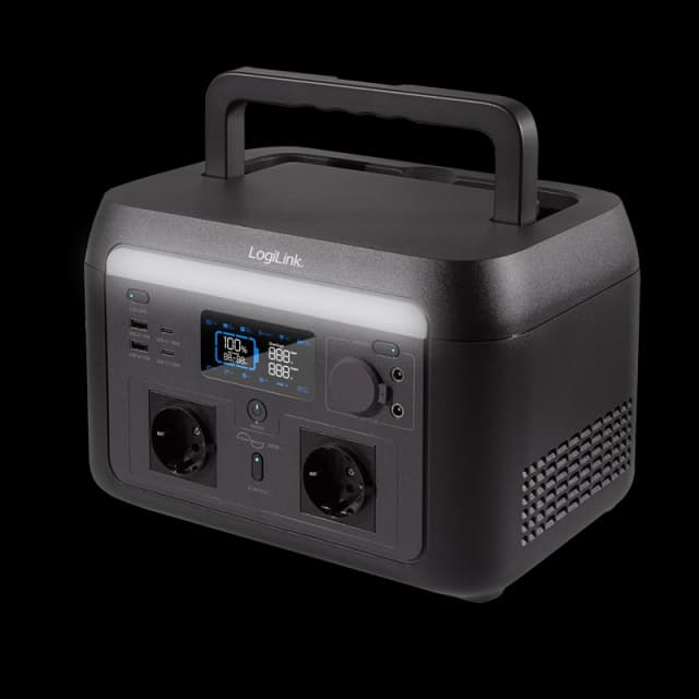 LogiLink Portable power station. 600W. LiFePO4 battery. Tuya compatibl