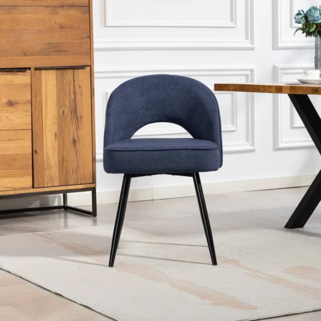 Artemis Home Ashley Fabric Dining Chairs - Set of 2 in Blue Size: 2 Pack Blue Unisex 2 Pack