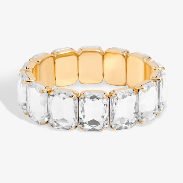 Mood Mood Gold Crystal Stone Stretch Bracelet Gold female