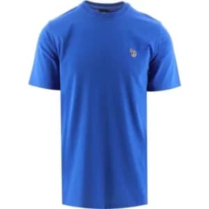 Paul Smith Cobalt Blue Cotton Zebra Logo T-Shirt