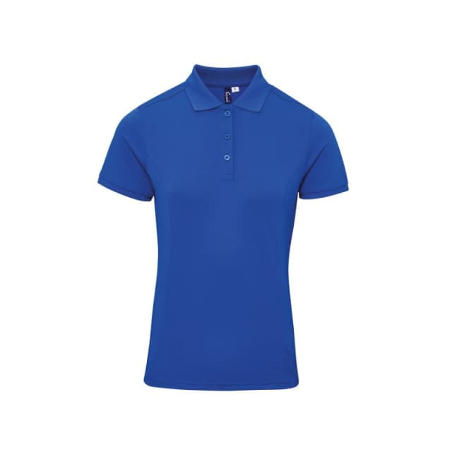 Premier Womens Coolchecker Plus Piqu Polo With CoolPlus in Royal Size: XS Royal Female XS