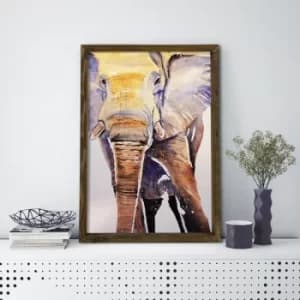 MZM746 Multicolor Decorative Framed MDF Painting