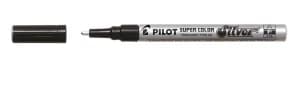 Pilot Super Color Fine Paint Marker Silver PK12
