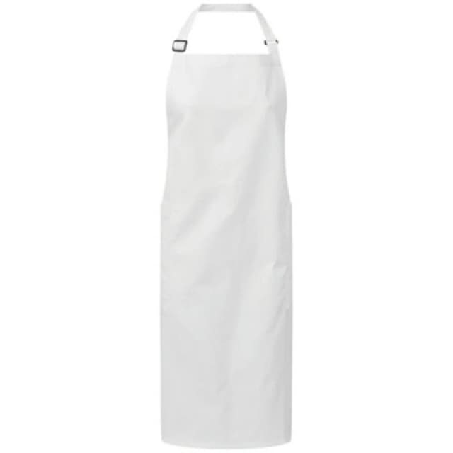 Premier Premier Fairtrade Certified Full Apron in White White One Size Unisex 5059699642782