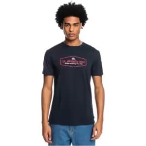 Quiksilver Logo T Shirt Mens - Blue