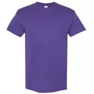 Gildan Mens Heavy Cotton Short Sleeve T-Shirt (Pack Of 5) (M) (Lilac)