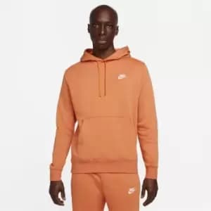 Nike Sportswear Club Fleece Pullover Hoodie Mens - Orange