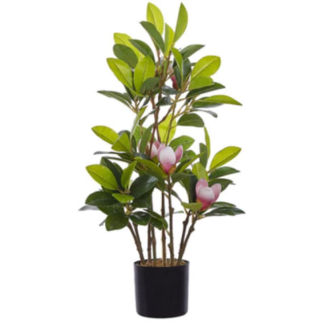 Beliani Artificial Plant Magnolia 70 Cm Green